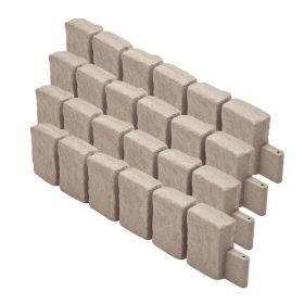 Fake Stone Landscape Edging 47.2 x 9 in Lawn Edging Border Fade-Resistant No Dig