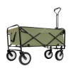 Collapsible Foldable Wagon Cart with strapping system Beach Wagon Utility Cart Utility Wagon Grocery Cart for for Camping Shopping Sports Gardeing Fis