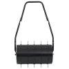 Garden Lawn Roller with Aerator Clamps Black 11.1 gal Iron and Steel