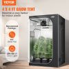 VEVOR 4x4 Grow Tent, 48'' x 48'' x 80'', High Reflective 2000D Mylar Hydroponic Growing Tent with Observation Window